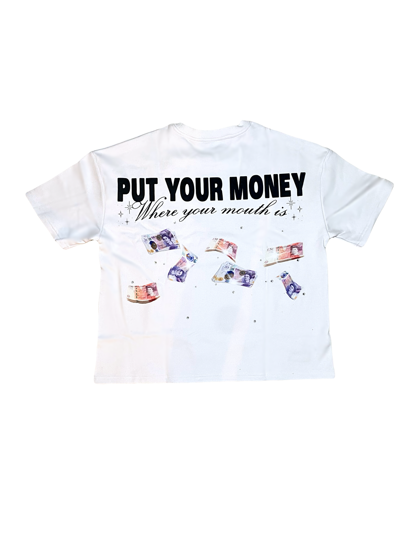 tooth gem heavyweight tee - white