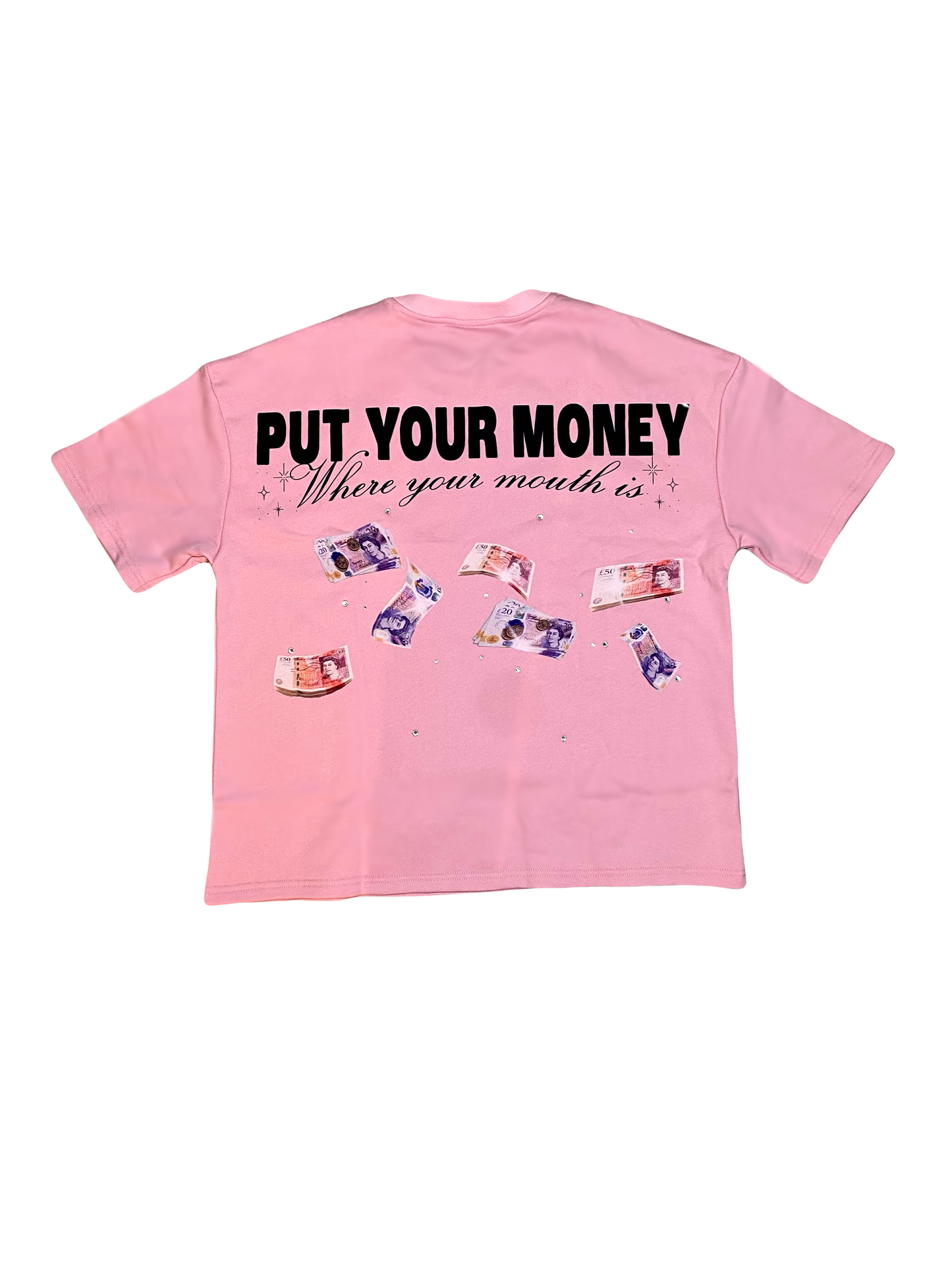 tooth gem heavyweight tee - bubble gum